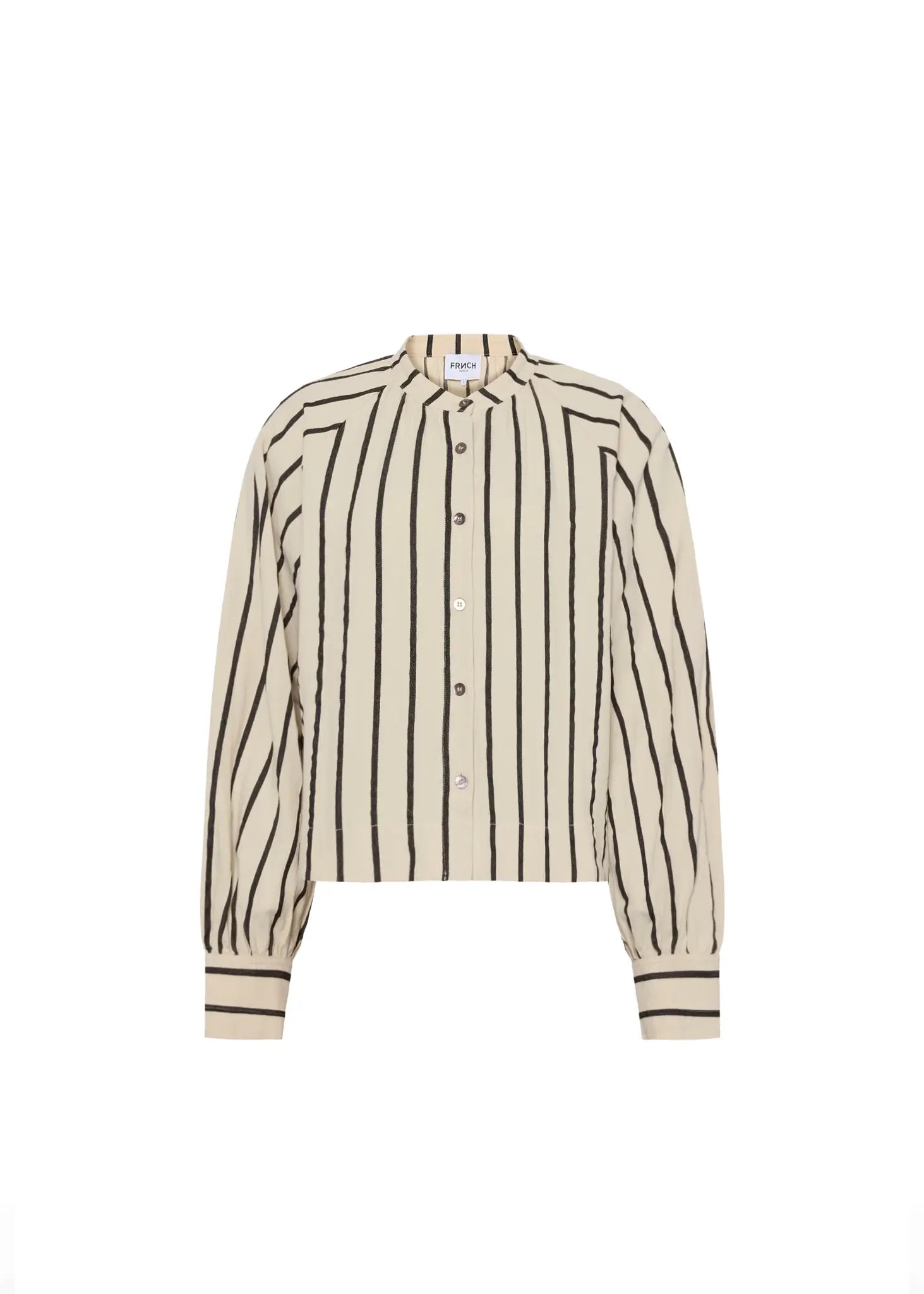 FALL STRIPE BUTTON UP BLOUSE