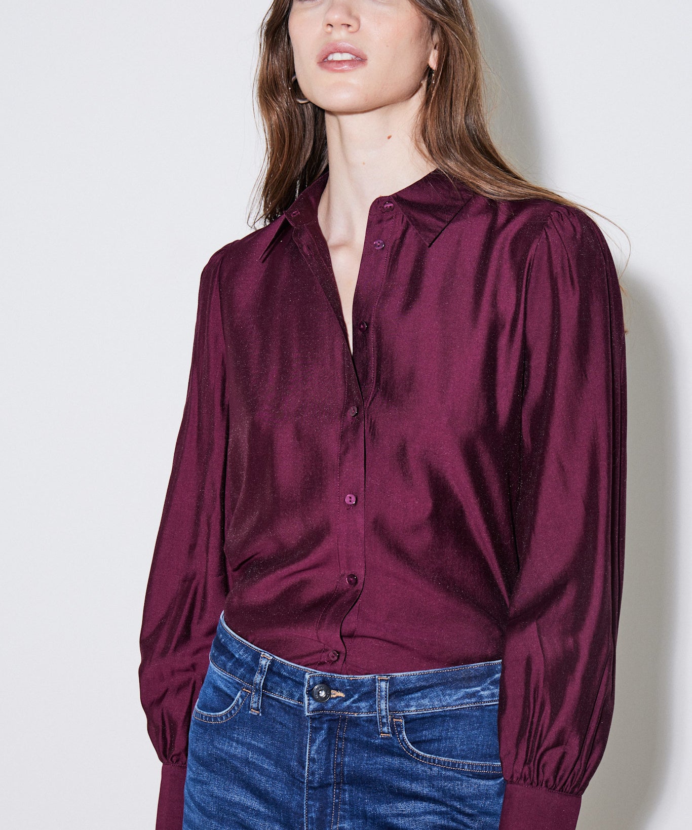 LSLV BUTTON UP BLOUSE
