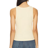 CHRISTY CURVED HEM TANK TOP