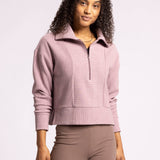 KRIS RIBBED HALF ZIP