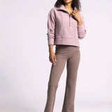 KRIS RIBBED HALF ZIP