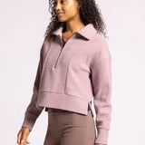 KRIS RIBBED HALF ZIP