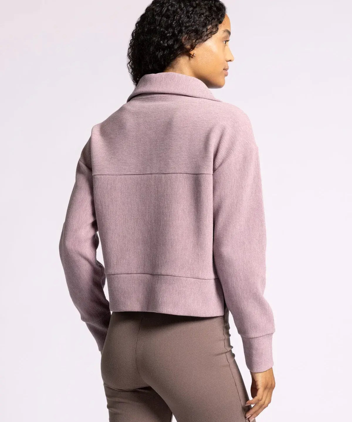 KRIS RIBBED HALF ZIP