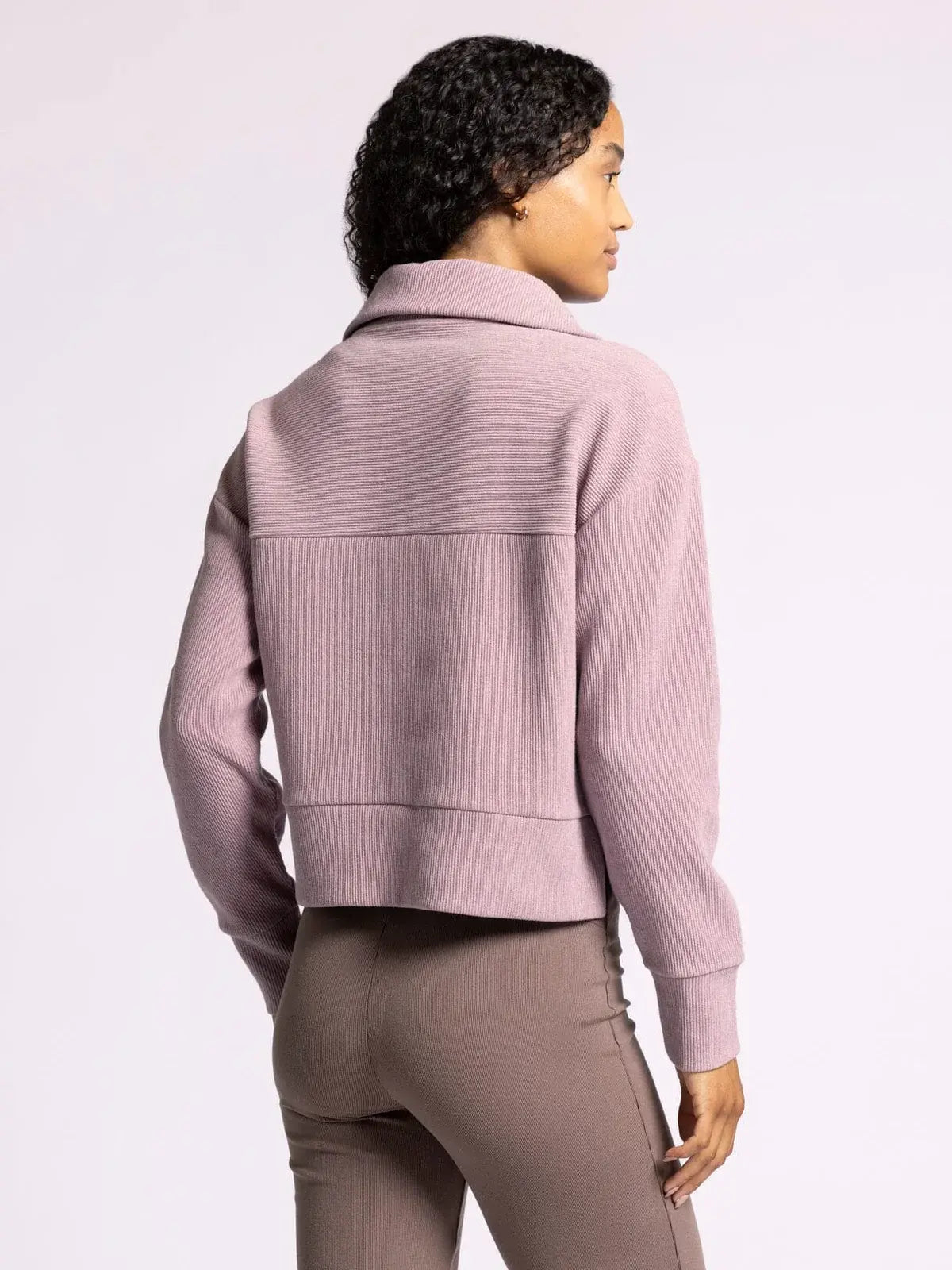 KRIS RIBBED HALF ZIP