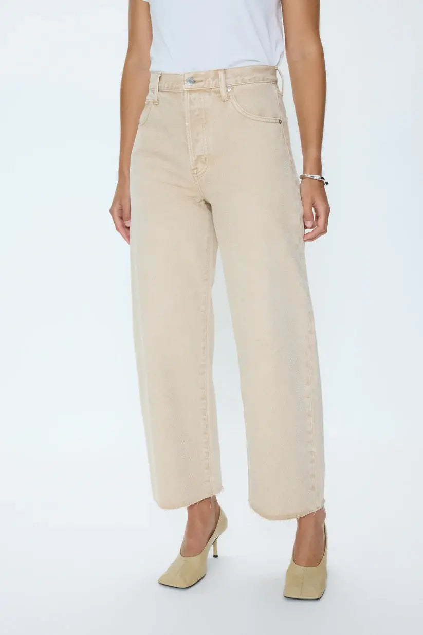 Tate High Rise Bowed Wide Leg