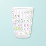 6 PACK OF FROSTED CUPS - MAHJONG