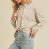 SOFT ANIMAL PRINT HOODIE