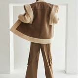 VEGAN LEATHER SHERPA VEST