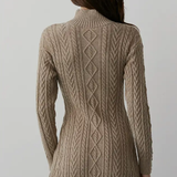CABLE KNIT MIDI DRESS