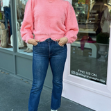 CREWNECK BUBBLE SLEEVE SWEATER