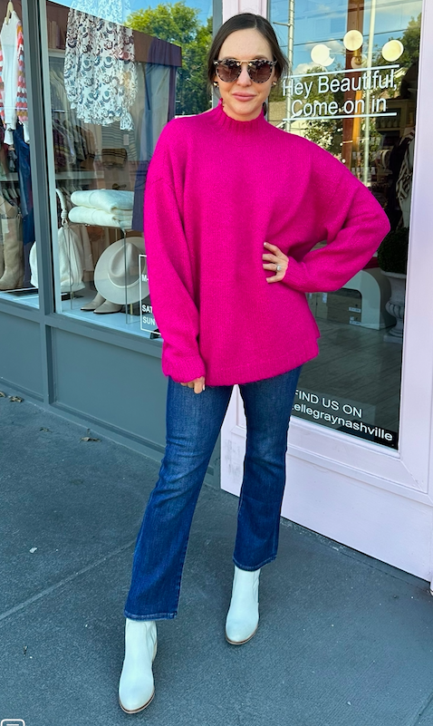 CARLEN MOCK NECK SWEATER