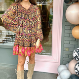 LONG SLEEVE BABYDOLL DRESS