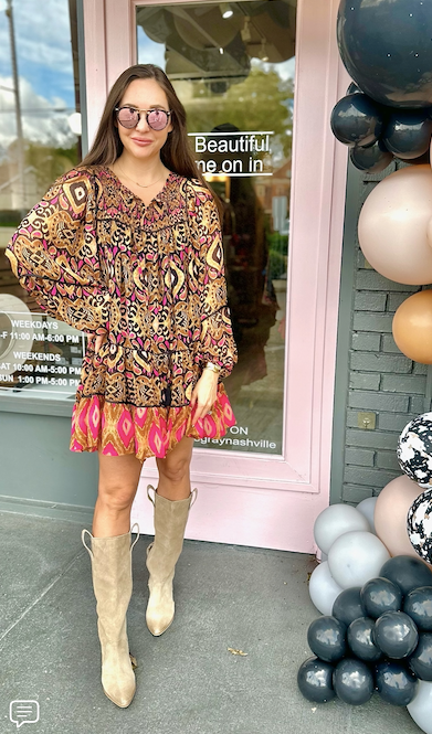 LONG SLEEVE BABYDOLL DRESS
