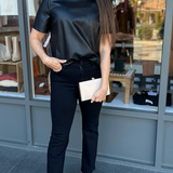 SSLV LEATHER TOP