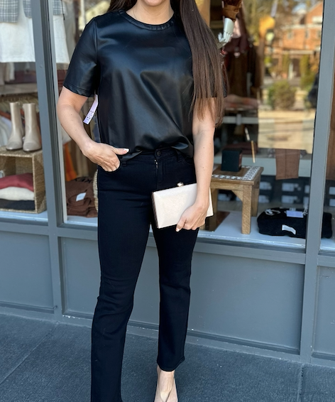 SSLV LEATHER TOP