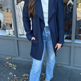 OPEN FRONT KNIT CARDIGAN