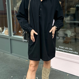LSLV  COTTON WASHED TWILL DRESS