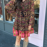 LONG SLEEVE BABYDOLL DRESS