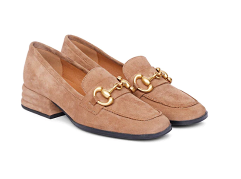 SUEDE HORSEBIT LOAFER PUMP
