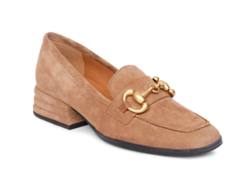 SUEDE HORSEBIT LOAFER PUMP