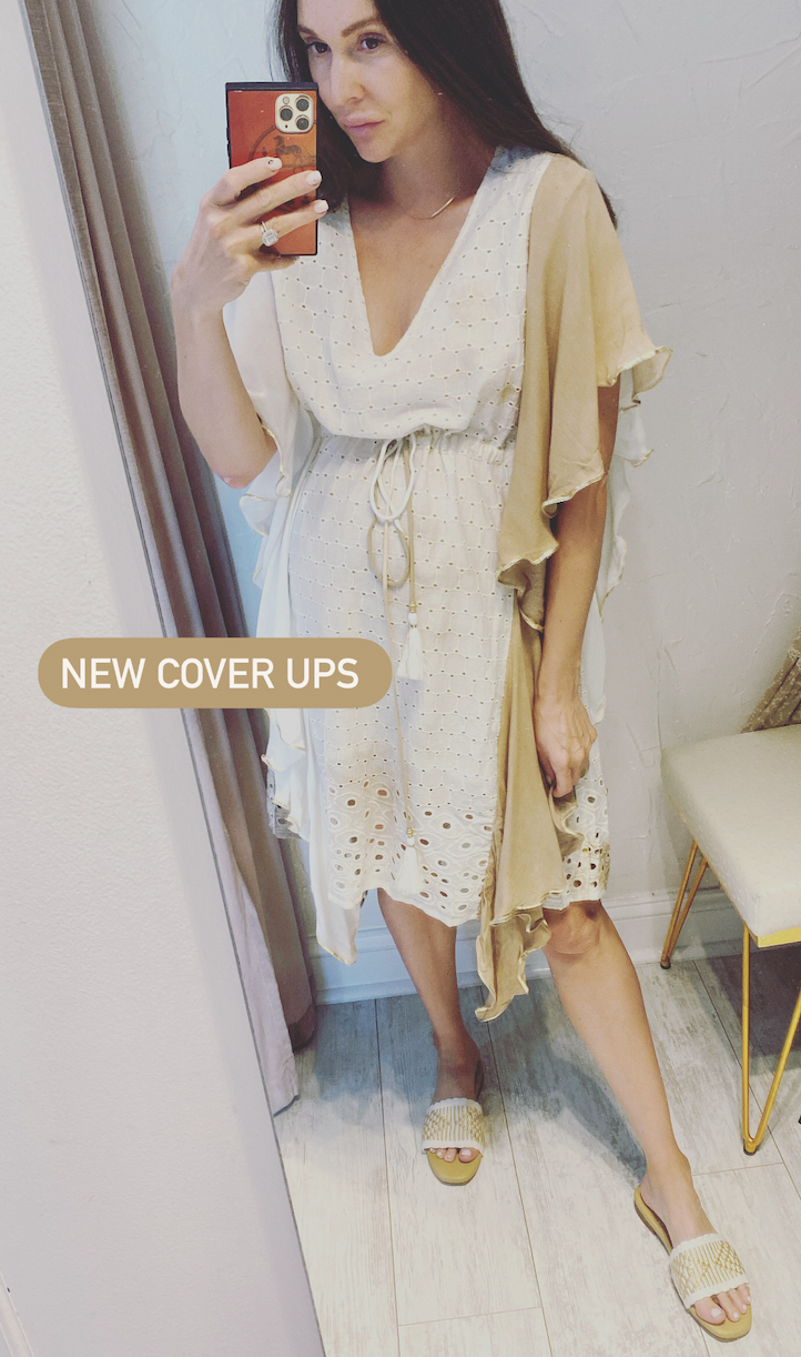 CAMILLE EYELET CAFTAN DRESS