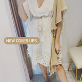 CAMILLE EYELET CAFTAN DRESS