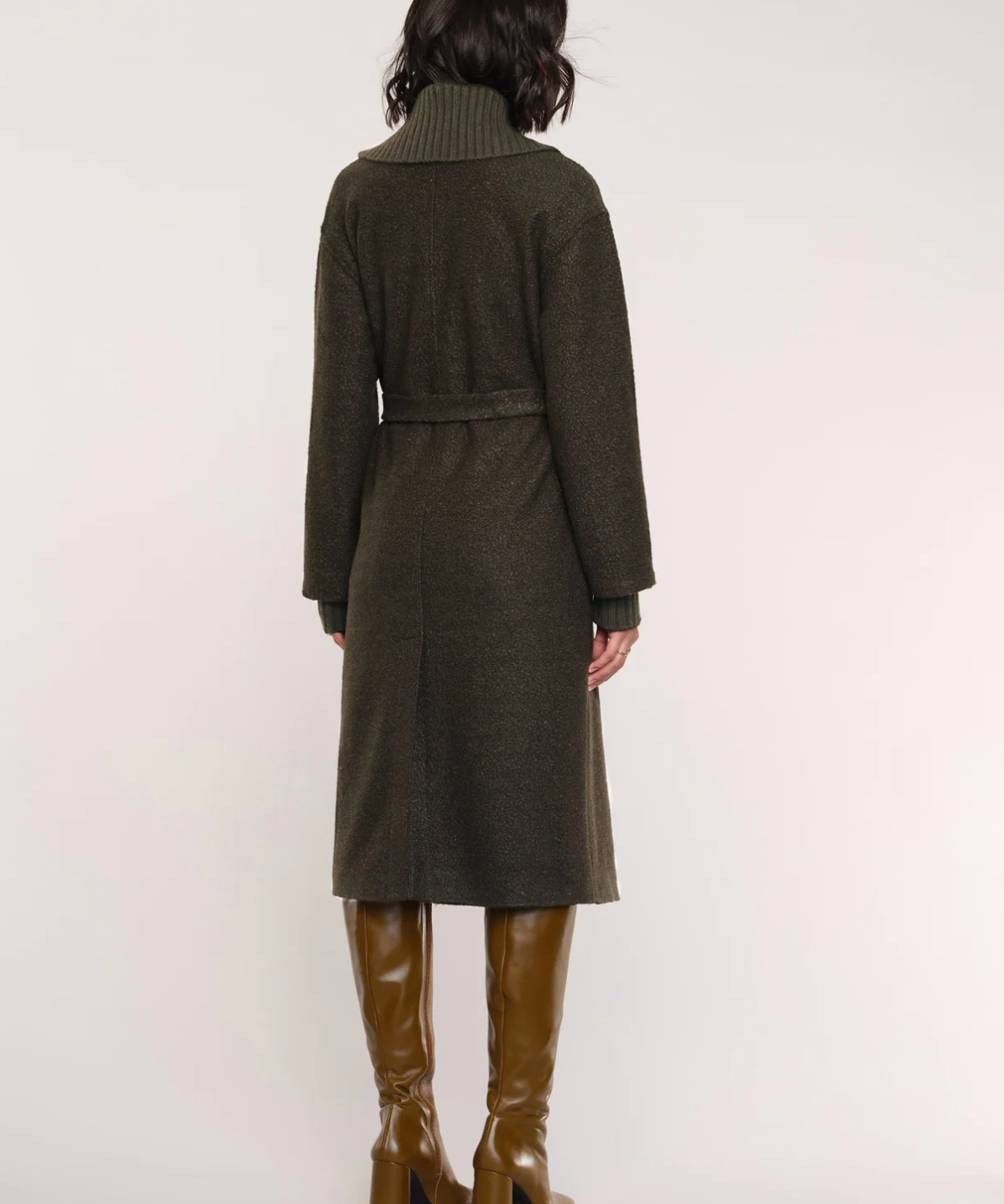DOUBLE BUTTON SWEATER COAT