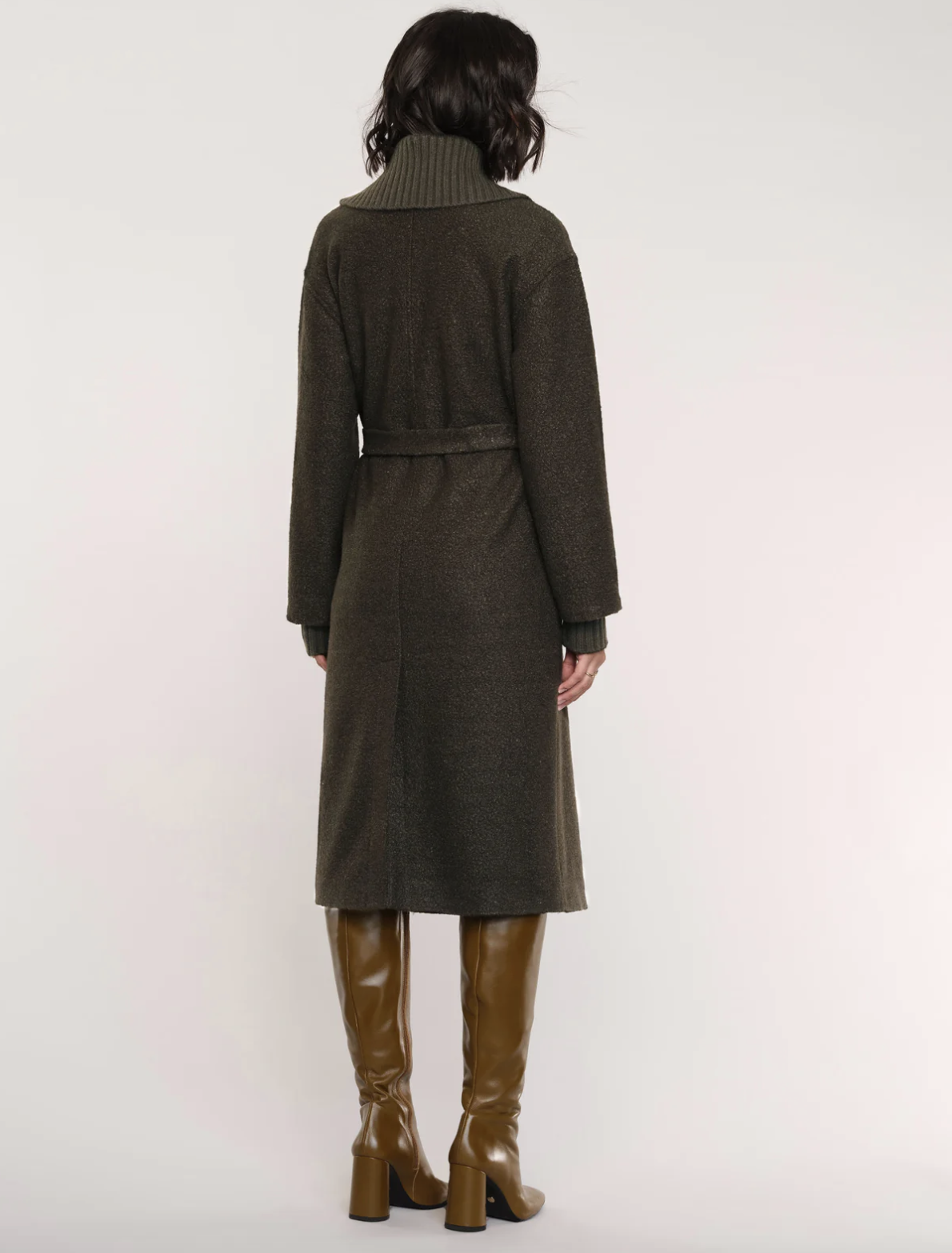 DOUBLE BUTTON SWEATER COAT