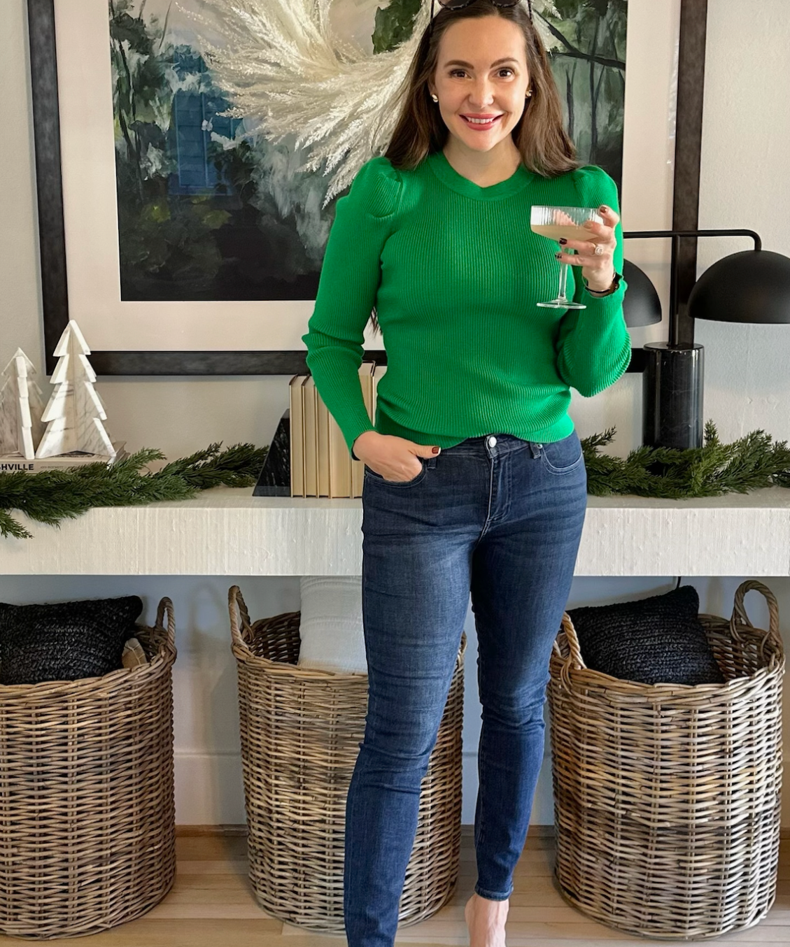 PUFF SLEEVE KNIT RIBBED TOP (additional colors)