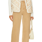FAUX FUR OPEN FRONT VEST