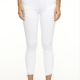 AUDREY CROP DISTRESSED JEAN