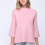 MOCK NECK BELL SLEEVE SWEATER