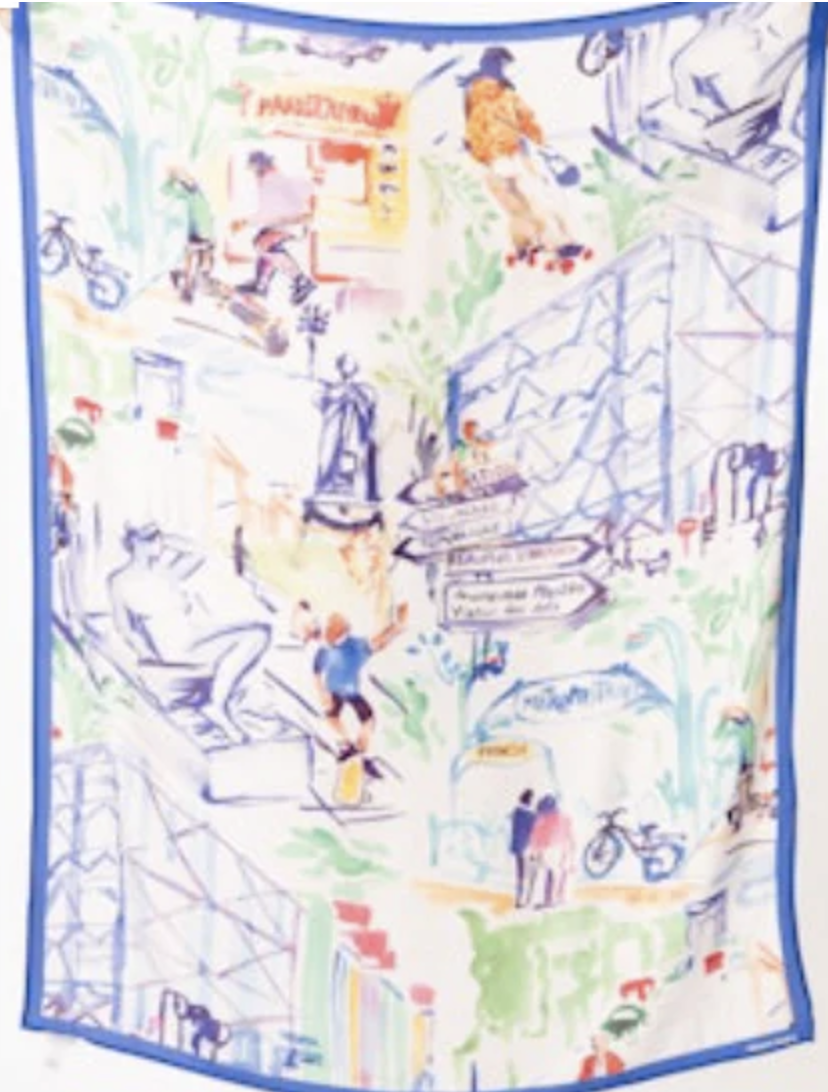 FRANCE CITYSCAPE PATTERNED SARONG