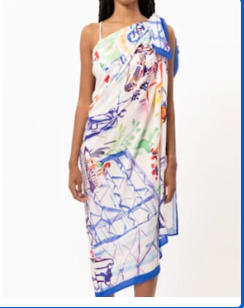 FRANCE CITYSCAPE PATTERNED SARONG