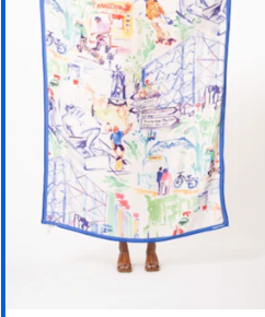 FRANCE CITYSCAPE PATTERNED SARONG