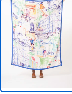 FRANCE CITYSCAPE PATTERNED SARONG