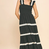 SLEEVLESS TIERED MAXI DRESS (ADDITIONAL COLORS)