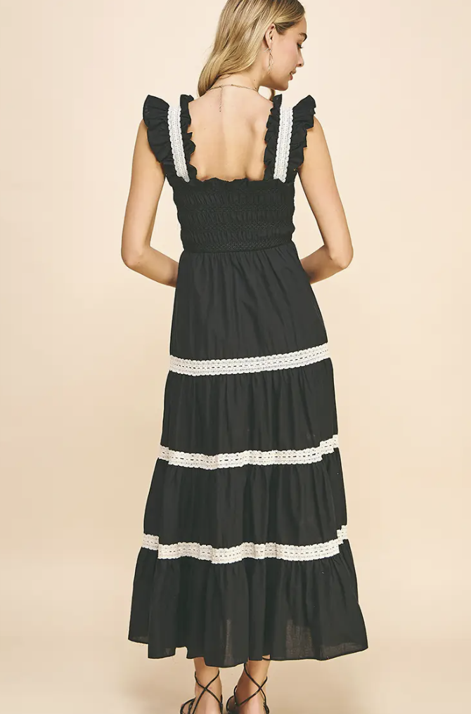 SLEEVLESS TIERED MAXI DRESS (ADDITIONAL COLORS)