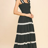 SLEEVLESS TIERED MAXI DRESS (ADDITIONAL COLORS)