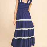 SLEEVLESS TIERED MAXI DRESS (ADDITIONAL COLORS)