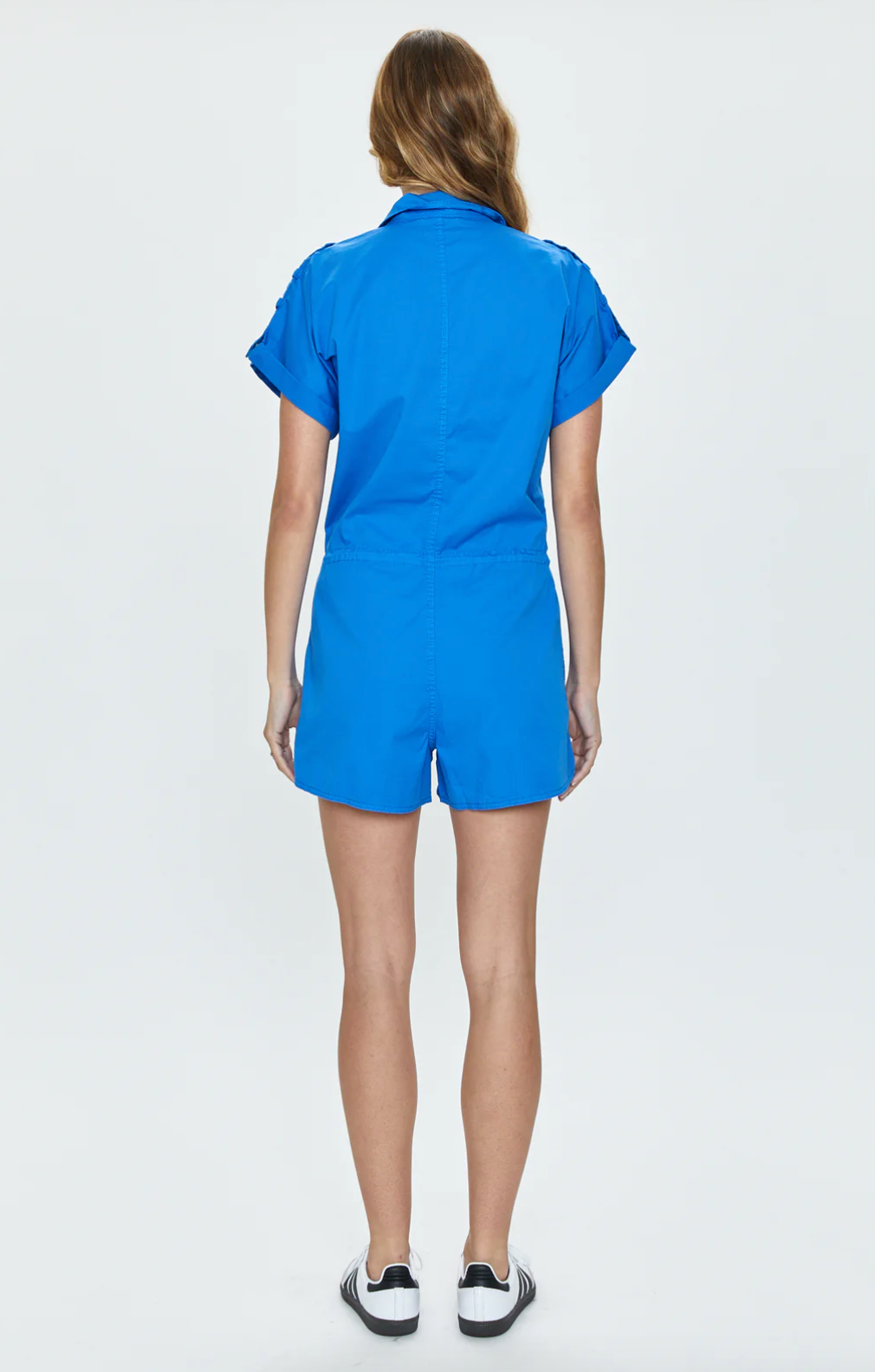 MEG SHORT SLEEVE ZIP FRONT ROMPER