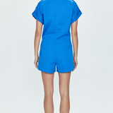 MEG SHORT SLEEVE ZIP FRONT ROMPER