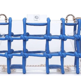 CLEAR LUCITE W/ WOVEN KNOT DETAIL