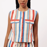 STRIPE PANT & VEST SET