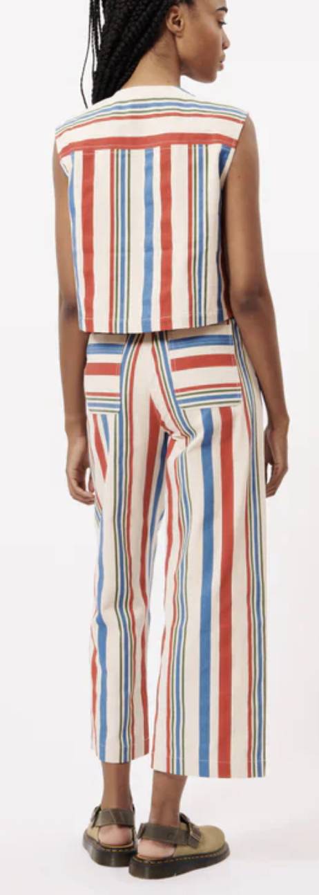 STRIPE PANT & VEST SET