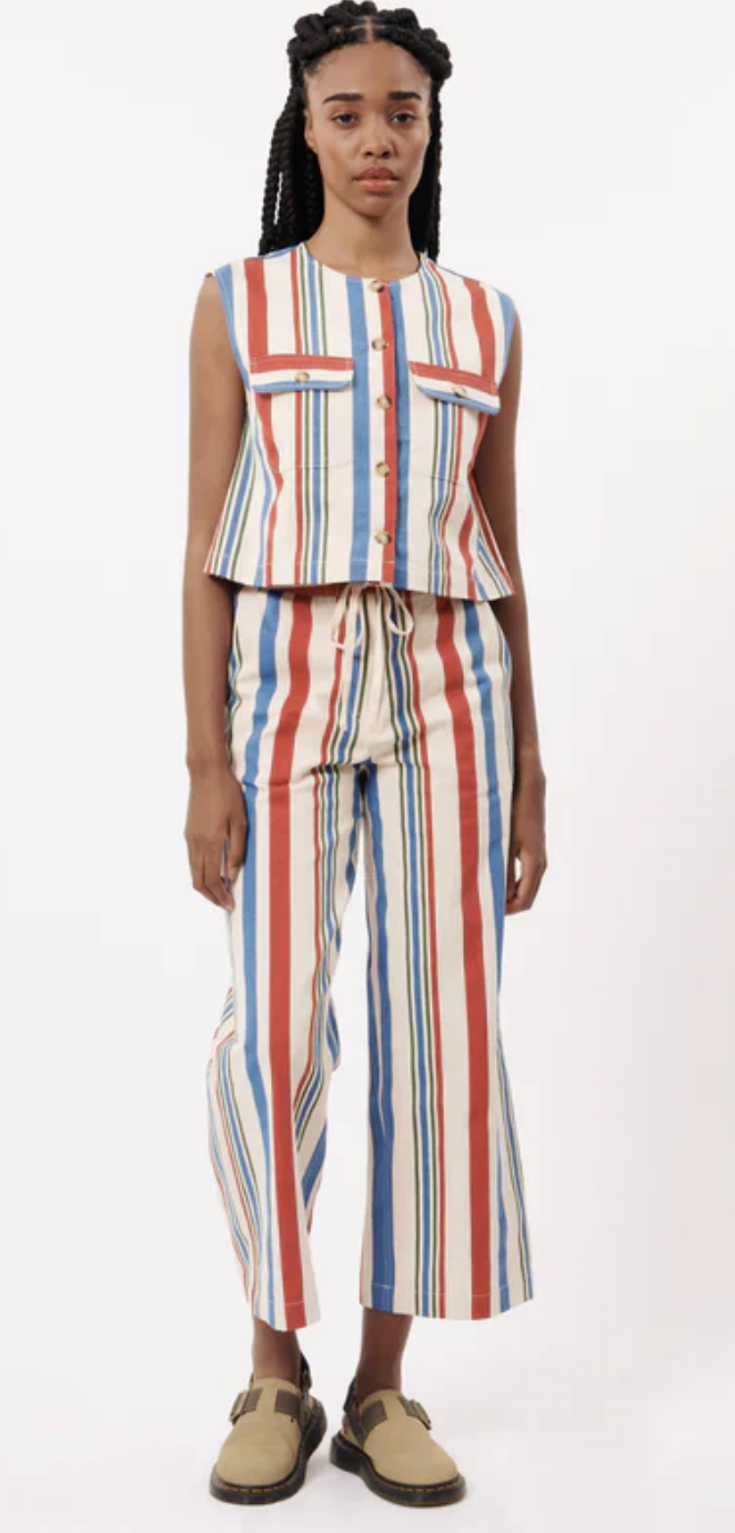 STRIPE PANT & VEST SET