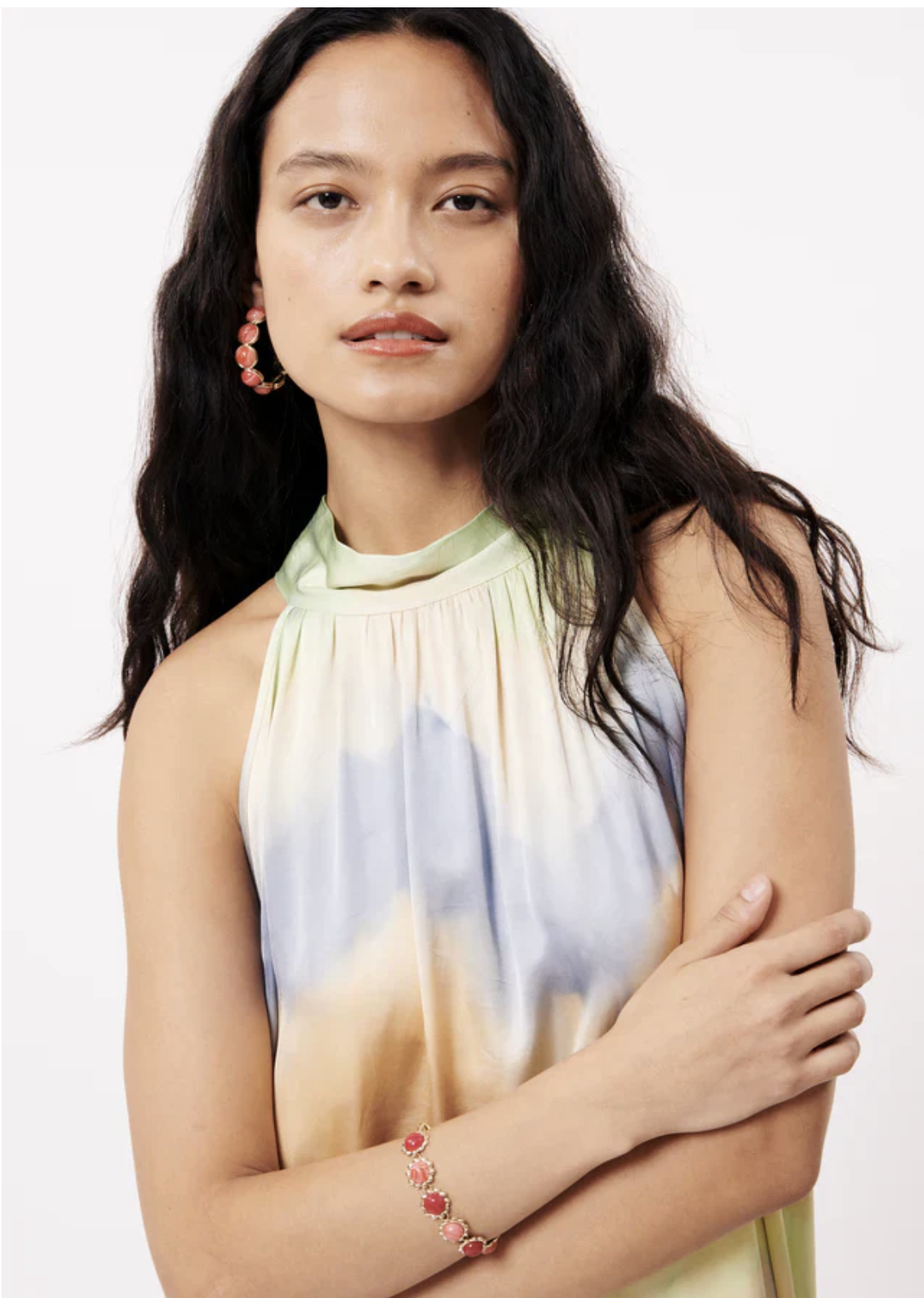 PASTEL TIE DYE MAXI DRESS