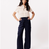 SILKY DRAWSTRING CARGO PANT