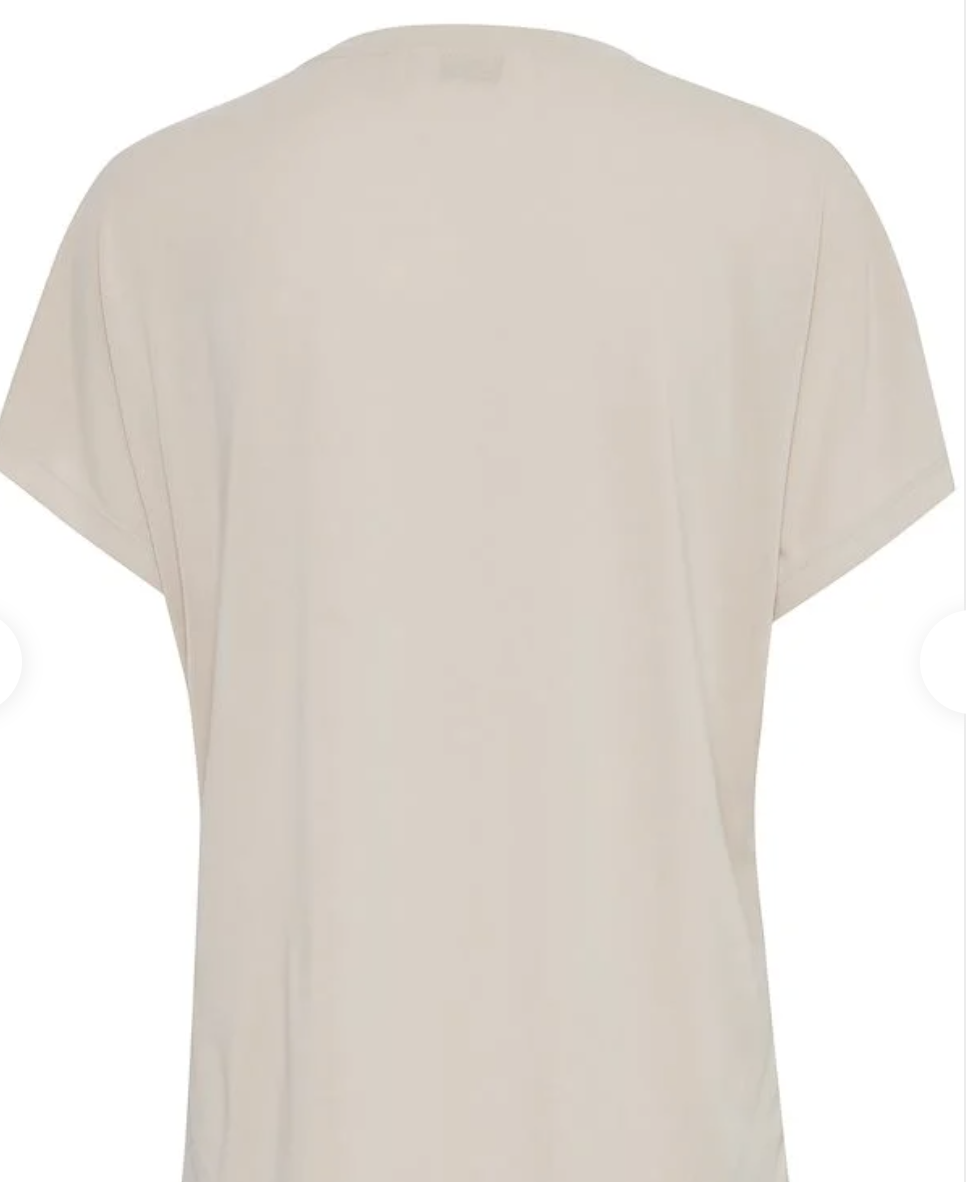 SOLID SSLV JERSEY VNECK TEE