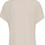 SOLID SSLV JERSEY VNECK TEE